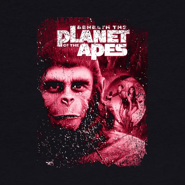 Dark Depths of Desolation Beneath The Planet Of The Apes by Skateboarding Flaming Skeleton